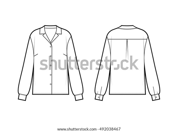 Shirt Sketch Stock Vector (Royalty Free) 492038467