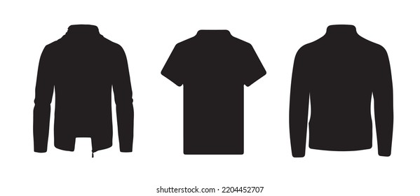 shirt sweater jacket. isolated background. icon