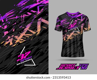 Fondo abstracto de plantilla de camiseta para el equipo de camisetas extremas, carreras, ciclismo, leggings, fútbol, juegos de azar y deporte.