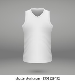 shirt template for basketball jersey. Vector illustration