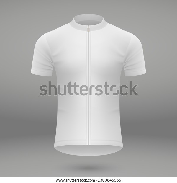 shirt template for cycling jersey, uniform\
for bicycle apparel. Vector\
illustration