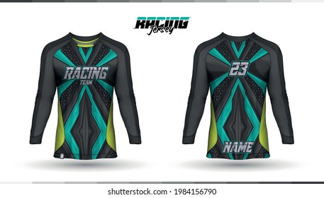 Shirt template, racing jersey design