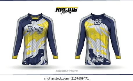 Shirt template, racing jersey design, soccer jersey