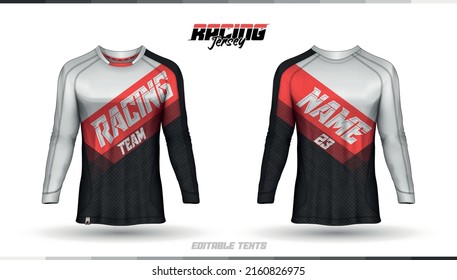 Shirt template, racing jersey design, soccer jersey