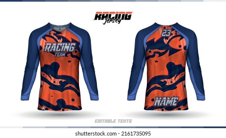 Shirt template, racing jersey design, soccer jersey