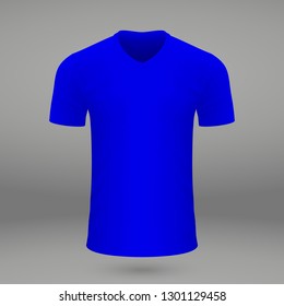 shirt template for soccer jersey. Vector illustration