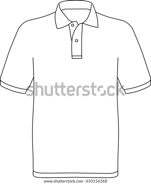 Shirt Template Vector Stock Vector (Royalty Free) 650156368