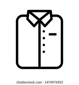 shirt thin line vector icon