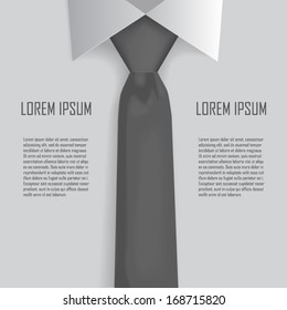 Shirt and tie business bacground vector