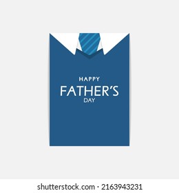 Shirt with tie and inscription, happy father's day.