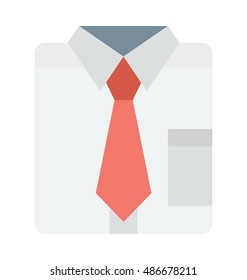 
Shirt with Tie Vector Icon 
