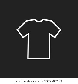 Shirt T-Shirt Clothing Vector Icon Symbol Illustration Background