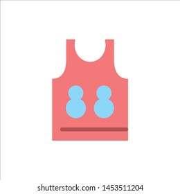 Shirt, Tshirt, Game, Sport  Flat Color Icon. Vector icon banner Template