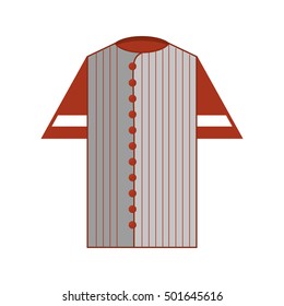 shirt uniform baseball team icon vector illustration design