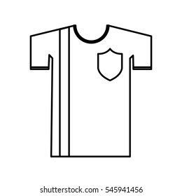 shirt uniforn team isolated icon vector illustration design