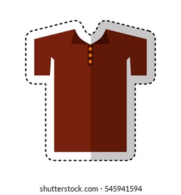 shirt uniforn team isolated icon vector illustration design