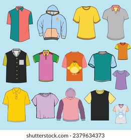 shirt vector art for design and 2d