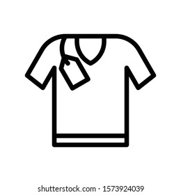 Shirt vector, Black friday related line style icon