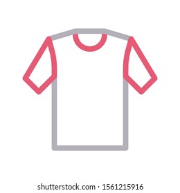 shirt vector colour flat icon 