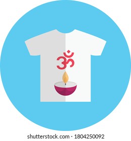 icono de color plano vectorial de camisa 