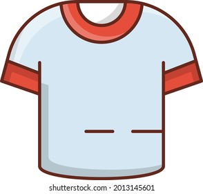 shirt vector flat color icon