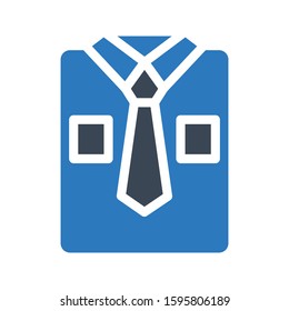shirt vector glyph color icon 