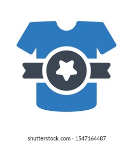 shirt vector glyph colour icon
 
