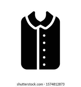 shirt vector glyph flat icon 