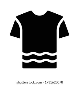 shirt vector glyph flat icon 
