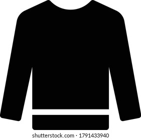 shirt vector glyph flat icon 