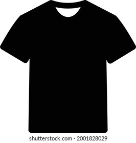 icono plano de glifo vectorial de camisa