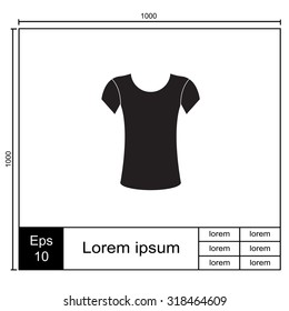 Shirt vector icon.