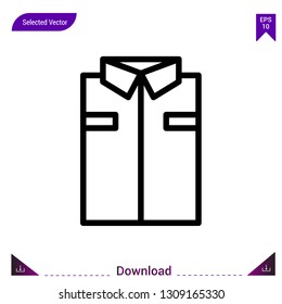 
Shirt vector icon. Best modern, simple, isolated,lifestyle-icons.flat icon for website design or mobile applications, UI / UX design vector format