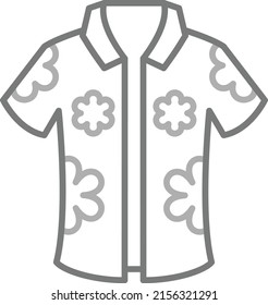 Icono de vector de camisas. Se puede usar para imprimir, móviles y aplicaciones web.
