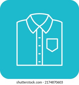 Icono de vector de camisas. Se puede usar para imprimir, móviles y aplicaciones web.