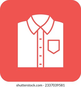 Icono de vector de camisas. Se puede usar para imprimir, móviles y aplicaciones web.
