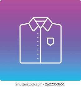 Ícone do vetor de camisa. Pode ser usado para impressão, aplicativos móveis e da Web.