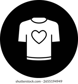 Ícone do vetor de camisa. Pode ser usado para impressão, aplicativos móveis e da Web.