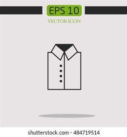 shirt vector icon. clothes.