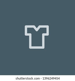 Shirt vector icon. Shirt concept stroke symbol design. Thin graphic elements vector illustration, outline pattern for your web site design, logo, UI. EPS 10.