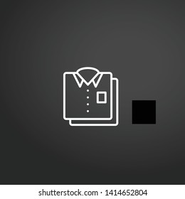 Shirt vector icon. Shirt concept stroke symbol design. Thin graphic elements vector illustration, outline pattern for your web site design, logo, UI. EPS 10.