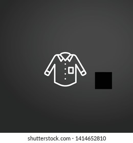 Shirt vector icon. Shirt concept stroke symbol design. Thin graphic elements vector illustration, outline pattern for your web site design, logo, UI. EPS 10.