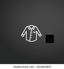 Shirt vector icon. Shirt concept stroke symbol design. Thin graphic elements vector illustration, outline pattern for your web site design, logo, UI. EPS 10.