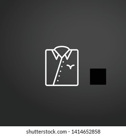Shirt vector icon. Shirt concept stroke symbol design. Thin graphic elements vector illustration, outline pattern for your web site design, logo, UI. EPS 10.