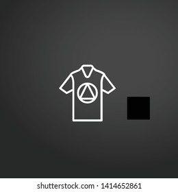 Shirt vector icon. Shirt concept stroke symbol design. Thin graphic elements vector illustration, outline pattern for your web site design, logo, UI. EPS 10.