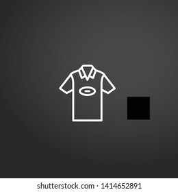 Shirt vector icon. Shirt concept stroke symbol design. Thin graphic elements vector illustration, outline pattern for your web site design, logo, UI. EPS 10.