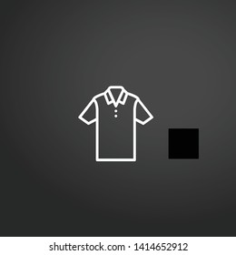 Shirt vector icon. Shirt concept stroke symbol design. Thin graphic elements vector illustration, outline pattern for your web site design, logo, UI. EPS 10.