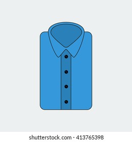 Shirt vector icon. Shirt illustration. Vector illustration