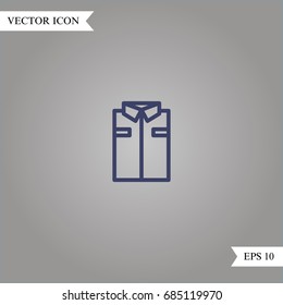 Shirt vector icon, illustration symbol