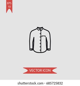 Shirt vector icon, illustration symbol